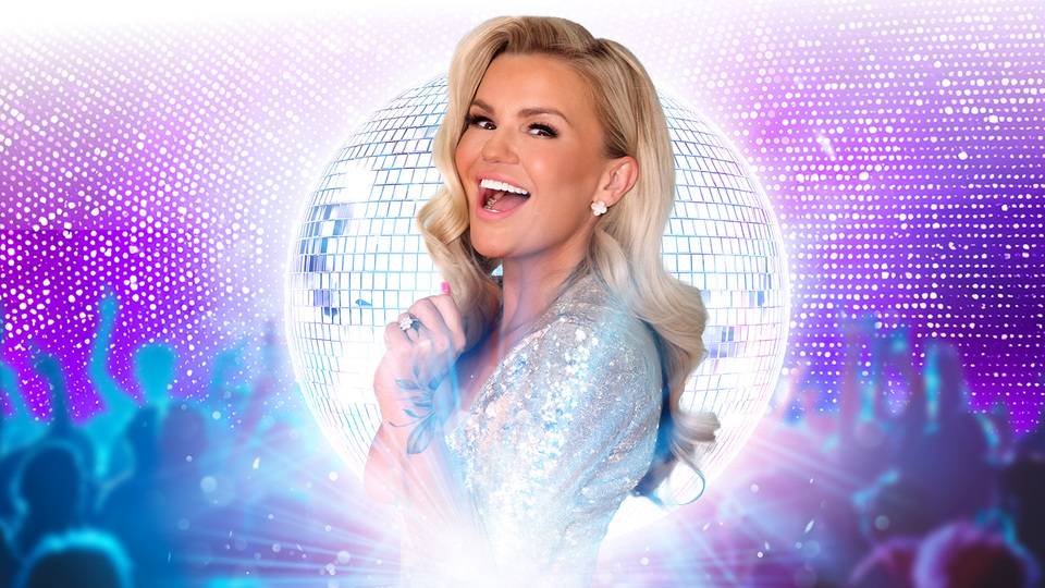 Promotional image for the show 'ABBA MIA – The Mamma Mia! Tribute starring Kerry Katona' in June 2026 at Blackburn Empire Theatre.