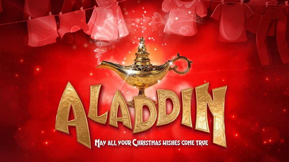 Promotional image for the show 'Aladdin – Blackburn Christmas Pantomime 2026' in November 2026 at Blackburn Empire Theatre.