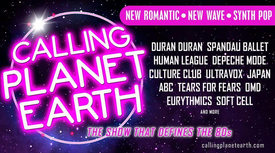Promotional image for the show 'Calling Planet Earth' in July 2026 at Blackburn Empire Theatre.