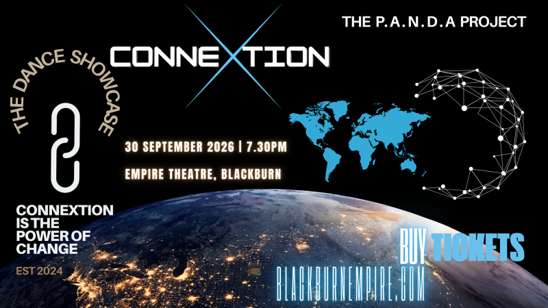 Promotional image for the show 'ConneXtion – The Dance Showcase 2026' in September 2026 at Blackburn Empire Theatre.