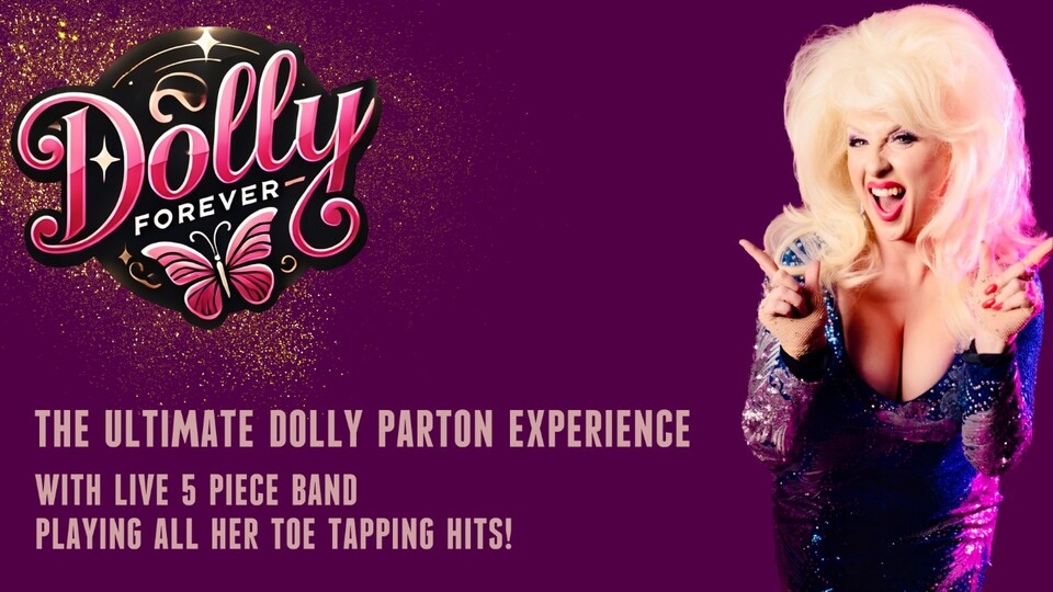 Promotional image for the show 'Dolly Forever' in September 2026 at Blackburn Empire Theatre.