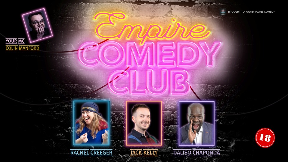 Promotional image for the show 'Empire Comedy Club July 2026' in July 2026 at Blackburn Empire Theatre.
