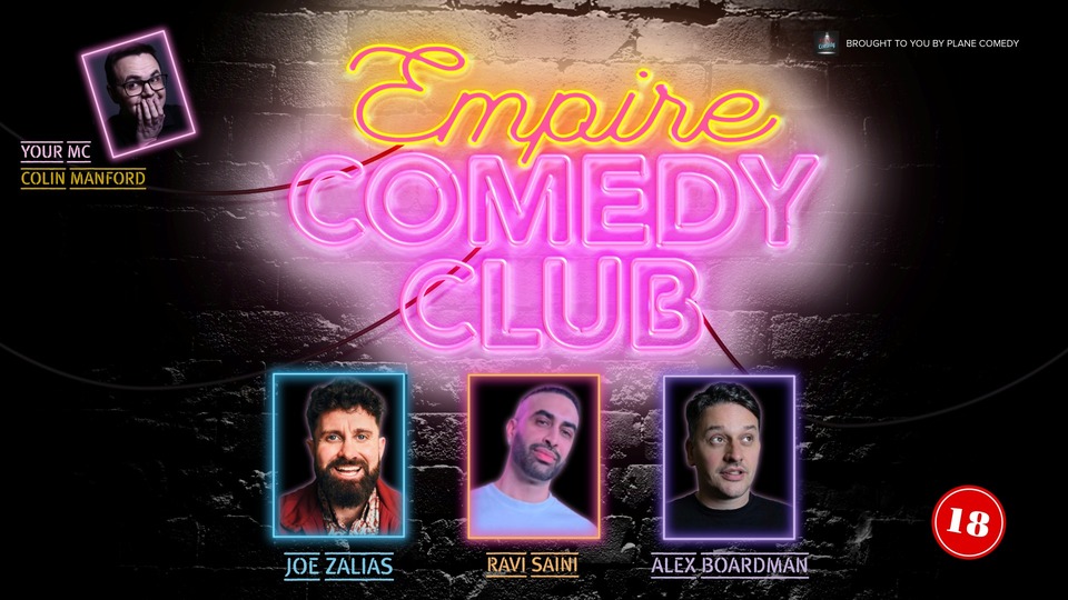 Promotional image for the show 'Empire Comedy Club September 2026' in September 2026 at Blackburn Empire Theatre.