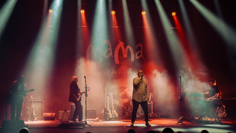 Promotional image for the show 'MAMA presents - A Tribute to Genesis' in May 2026 at Blackburn Empire Theatre.