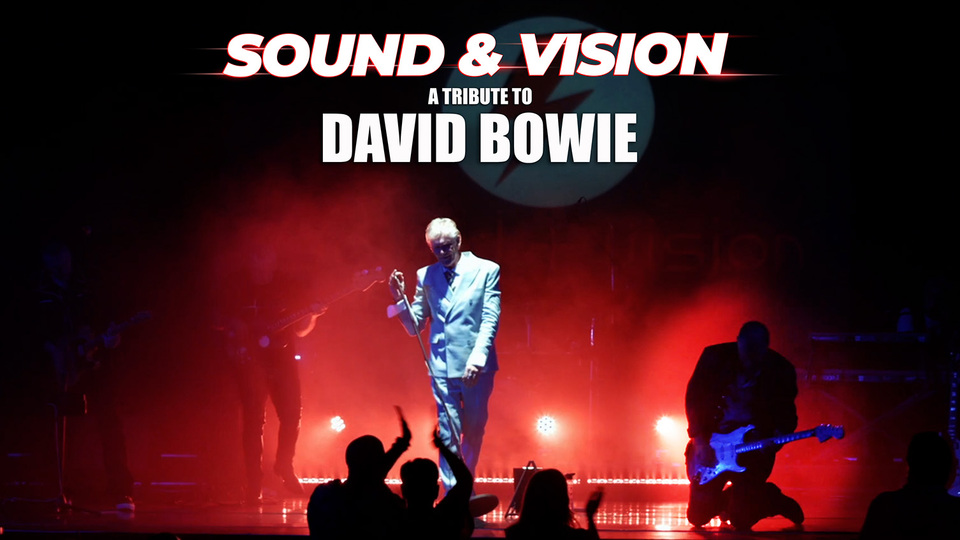 Promotional image for the show 'Sound & Vision – A tribute to David Bowie' in October 2026 at Blackburn Empire Theatre.