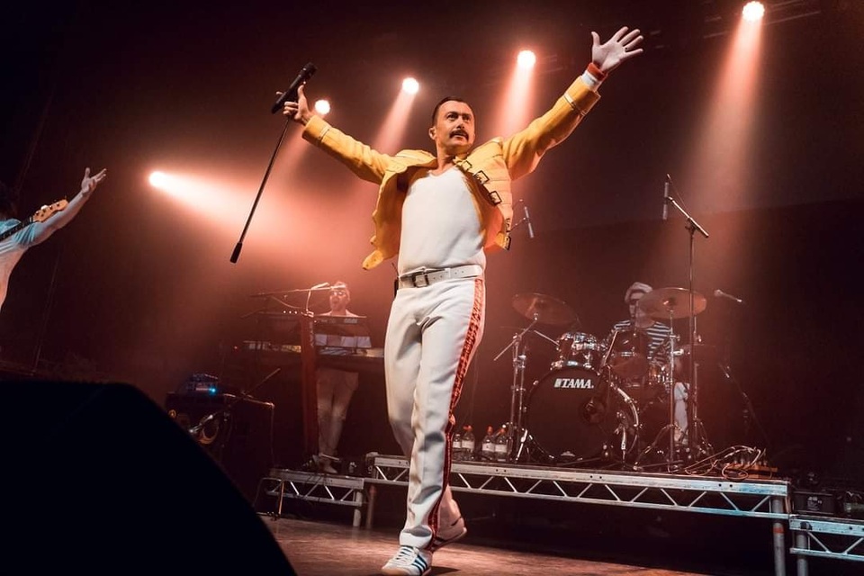 Promotional image for the show 'The Freddie & QUEEN Experience' in October 2026 at Blackburn Empire Theatre.