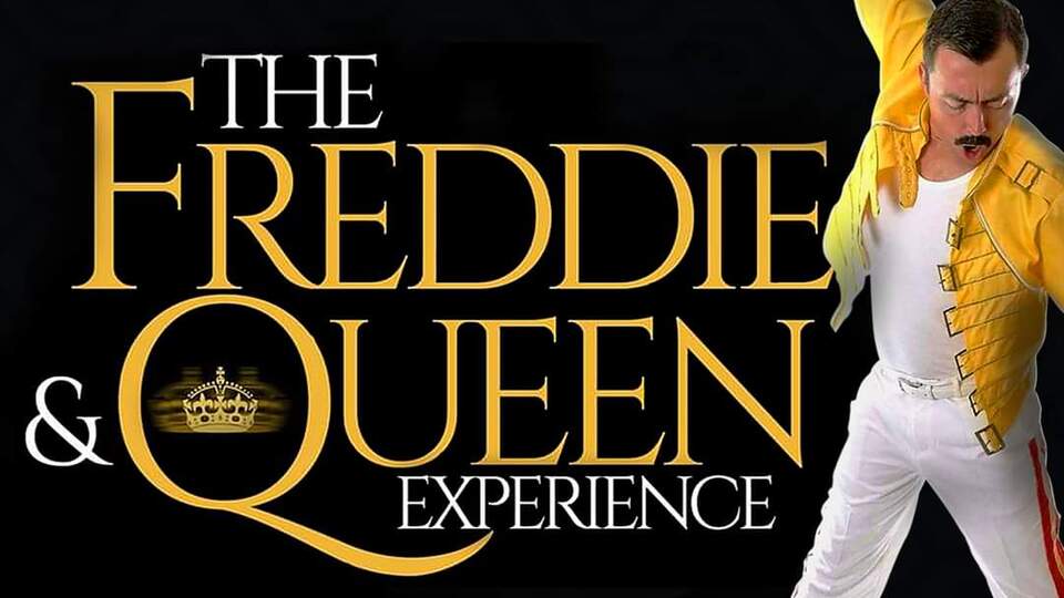 Promotional image for the show 'The Freddie & QUEEN Experience' in October 2026 at Blackburn Empire Theatre.