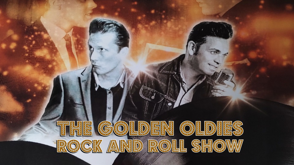 Promotional image for the show 'The Golden Oldies Rock and Roll Show' in July 2026 at Blackburn Empire Theatre.