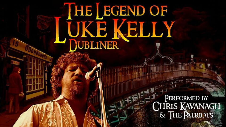 Promotional image for the show 'The Legend of Luke Kelly' in February 2027 at Blackburn Empire Theatre.