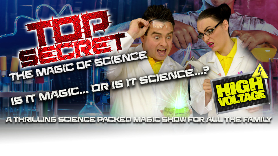 Promotional image for the show 'The Magic of Science “High Voltage”' in May 2026 at Blackburn Empire Theatre.