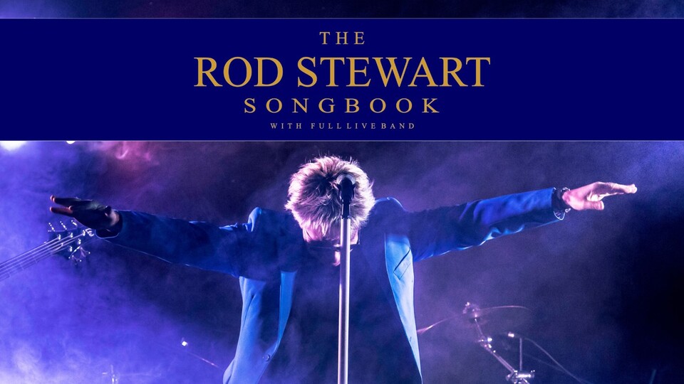 Promotional image for the show 'The Rod Stewart Songbook' in September 2026 at Blackburn Empire Theatre.