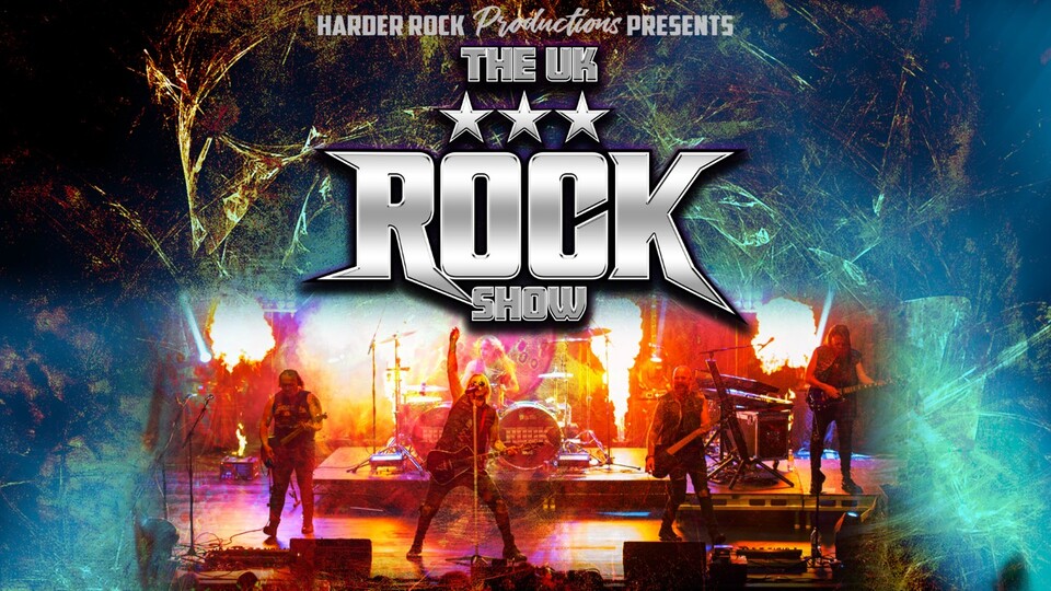 Promotional image for the show 'The UK Rock Show' in September 2026 at Blackburn Empire Theatre.