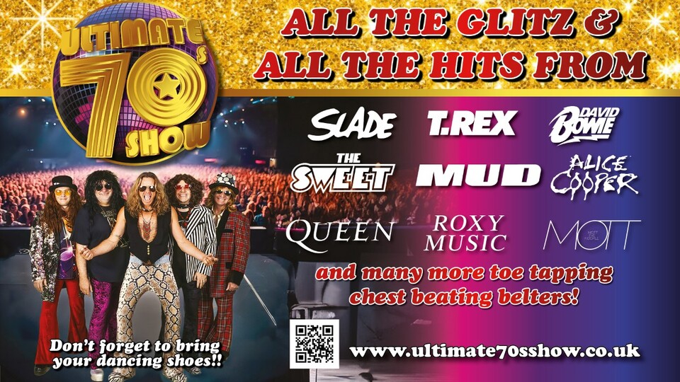 Promotional image for the show 'Ultimate 70s Show' in September 2026 at Blackburn Empire Theatre.