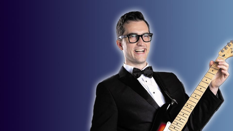 Promotional image for the show 'Buddy Holly & The Cricketers' in July 2026 at Blackburn Empire Theatre.