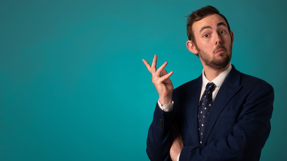 Promotional image for the show 'Cal Halbert - 100 Impressions In One Hour' in October 2026 at Blackburn Empire Theatre.