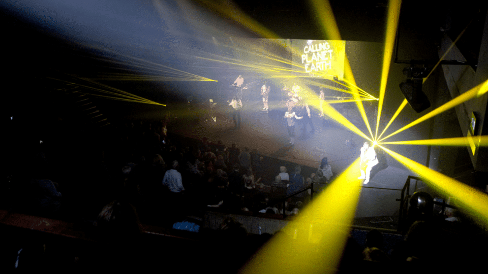 Promotional image for the show 'Calling Planet Earth' in July 2026 at Blackburn Empire Theatre.