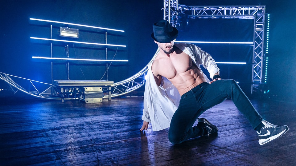 Promotional image for the show 'Forbidden Nights' in July 2027 at Blackburn Empire Theatre.
