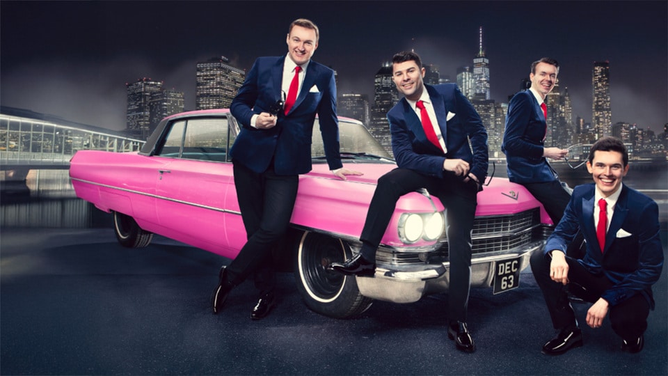Promotional image for the show 'Oh What a Night!' in March 2027 at Blackburn Empire Theatre.