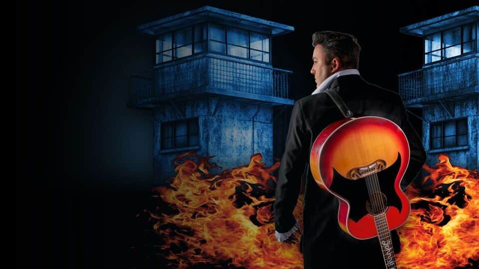 Promotional image for the show 'The Johnny Cash Roadshow: The Prison Years Tour' in October 2026 at Blackburn Empire Theatre.