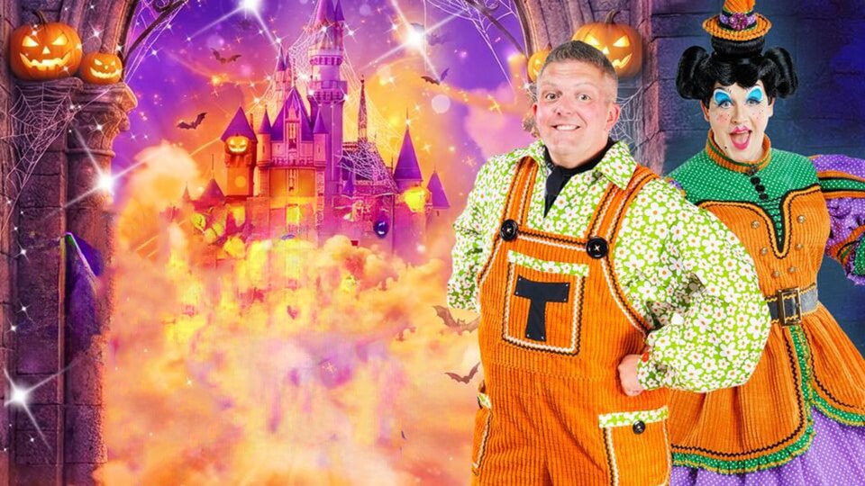 Promotional image for the show 'Tommy & Tilly’s Magic Castle: A Spooktacular Pantomime' in November 2026 at Blackburn Empire Theatre.