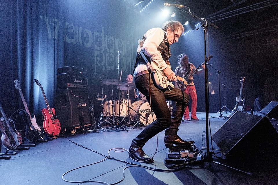 Promotional image for the show 'Voodoo Room: A Night of Hendrix, Clapton & Cream' in November 2026 at Blackburn Empire Theatre.