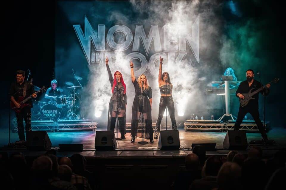 Promotional image for the show 'Women in Rock' in September 2026 at Blackburn Empire Theatre.