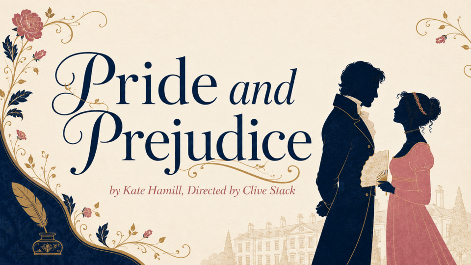 Promotional image for the show 'Pride and Prejudice' in March 2027 at Blackburn Empire Theatre.