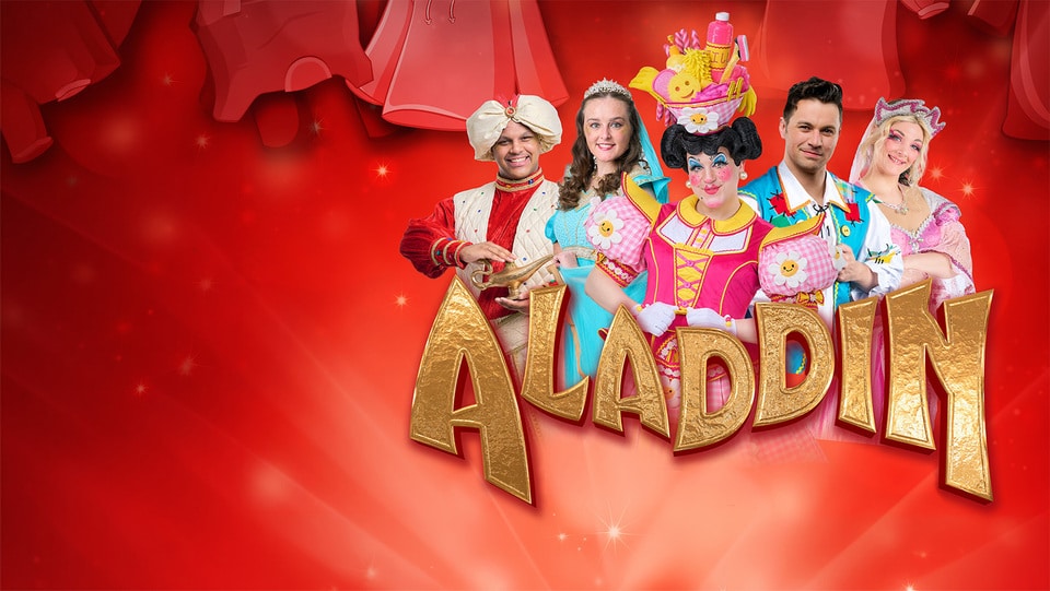 Promotional image for the show 'Aladdin – Blackburn Christmas Pantomime 2026' in November 2026 at Blackburn Empire Theatre.