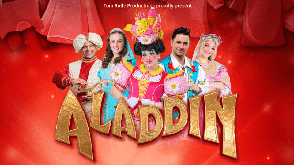Promotional image for the show 'Aladdin – Blackburn Christmas Pantomime 2026' in November 2026 at Blackburn Empire Theatre.