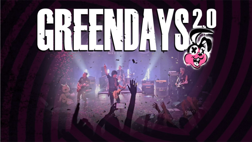 Promotional image for the show 'Greendays 2.0' in March 2027 at Blackburn Empire Theatre.