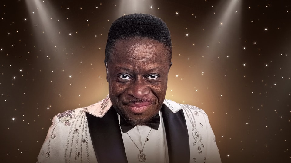 Promotional image for the show 'Luther UK Live' in October 2027 at Blackburn Empire Theatre.