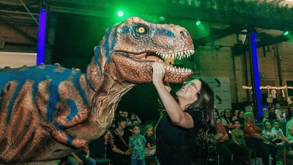 Promotional image for the show 'Teach Rex: The Live Dinosaur Experience' in March 2027 at Blackburn Empire Theatre.