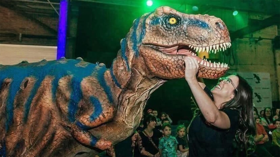 Promotional image for the show 'Teach Rex: The Live Dinosaur Experience' in March 2027 at Blackburn Empire Theatre.
