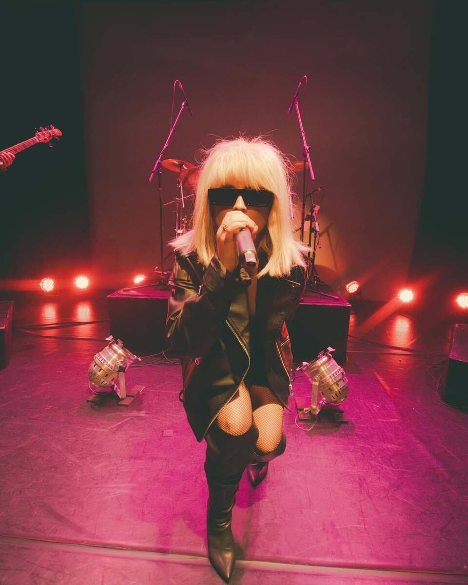 Promotional image for the show 'The Blondie Experience' in January 2027 at Blackburn Empire Theatre.
