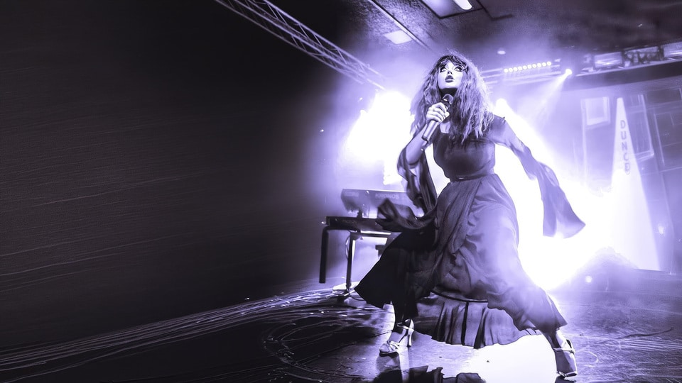 Promotional image for the show 'Moments Of Pleasure - Ultimate Tribute to Kate Bush' in July 2027 at Blackburn Empire Theatre.