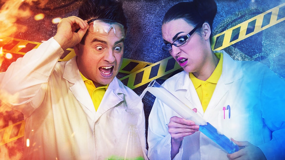 Promotional image for the show 'Top Secret: The Magic of Science' in September 2027 at Blackburn Empire Theatre.