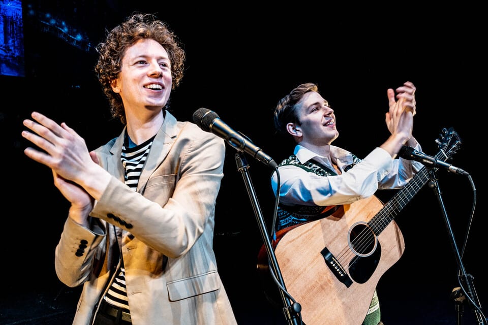 Promotional image for the show 'The Simon & Garfunkel Story' in January 2027 at Blackburn Empire Theatre.