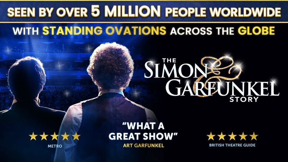 Promotional image for the show 'The Simon & Garfunkel Story' in January 2027 at Blackburn Empire Theatre.
